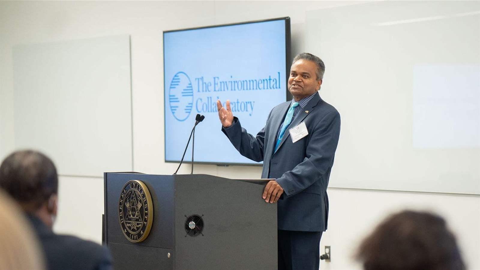 Mathy Vathanaraj Stanislaus, JD, vice provost and executive director of The Environmental Collaboratory.