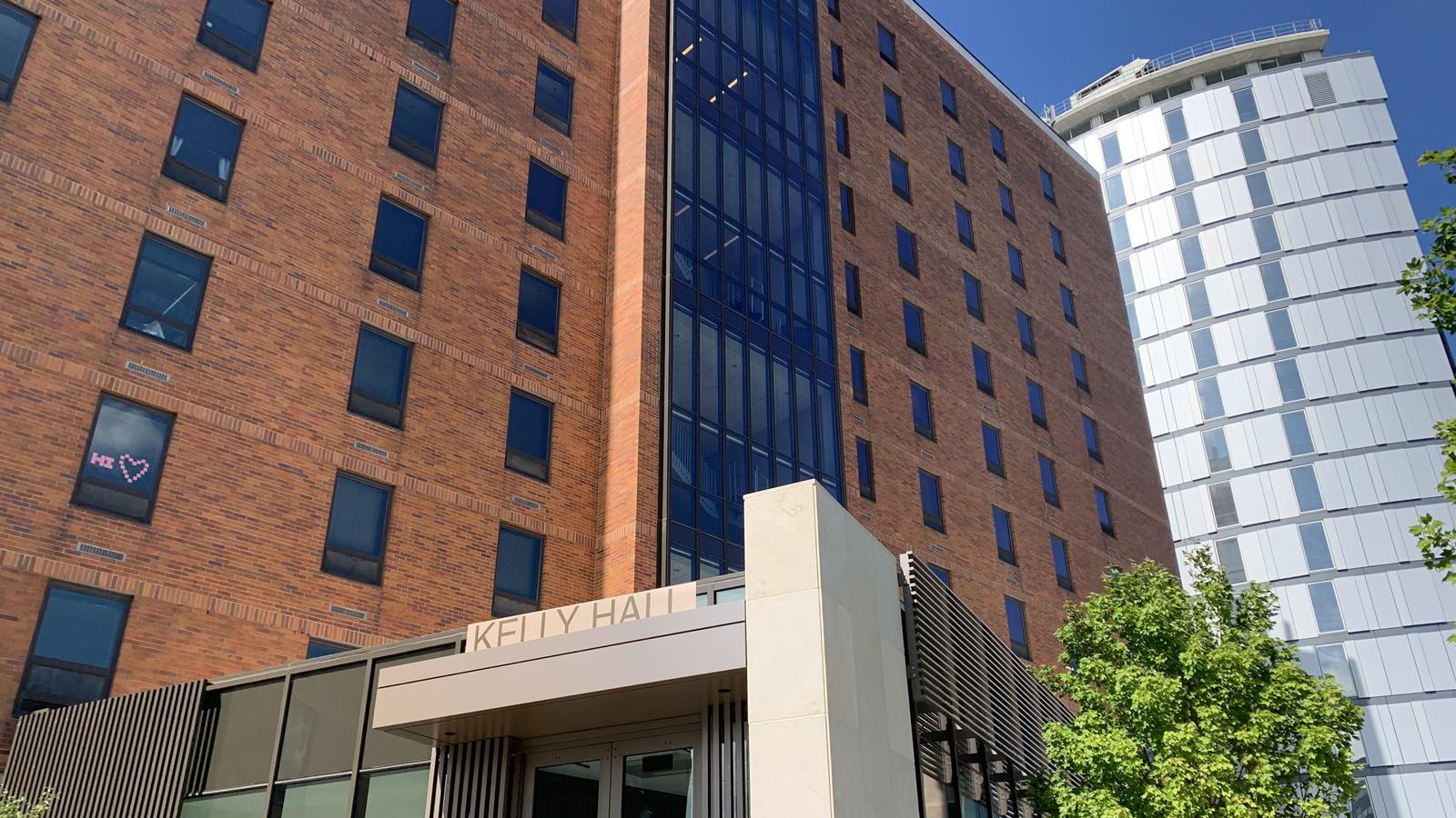 Exterior of Kelly Hall
