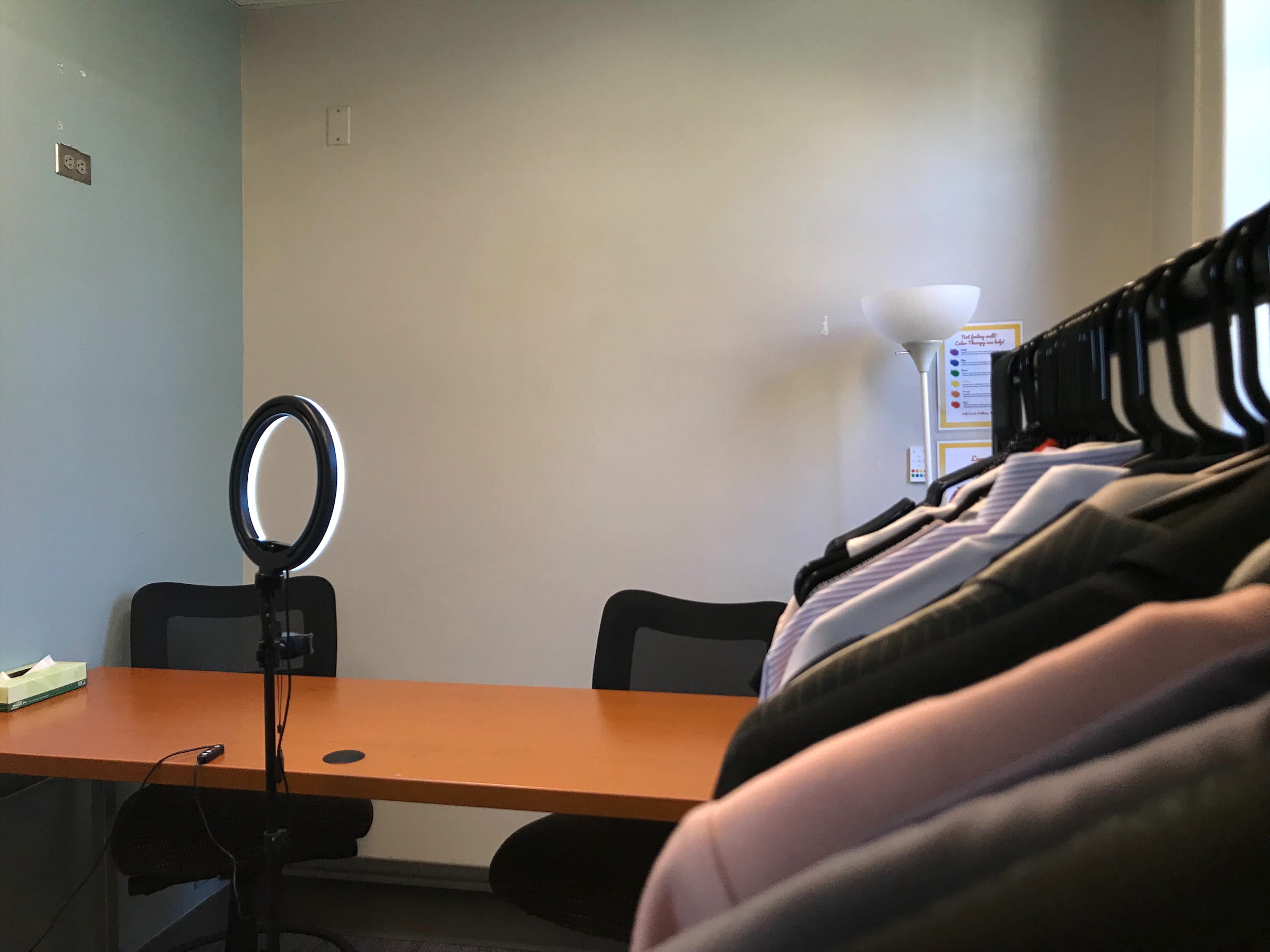 shirt closet in flex room